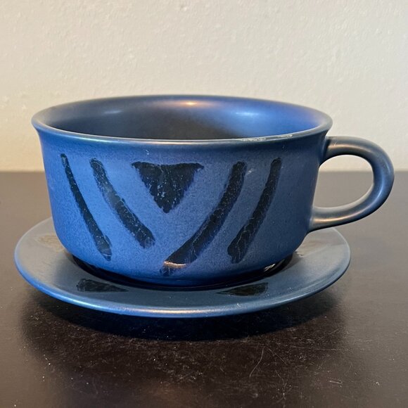 2 Sets of Vintage PFALTZGRAFF Morning Light Pattern Soup Mugs / Bowls w/ Saucers - Picture 3 of 12